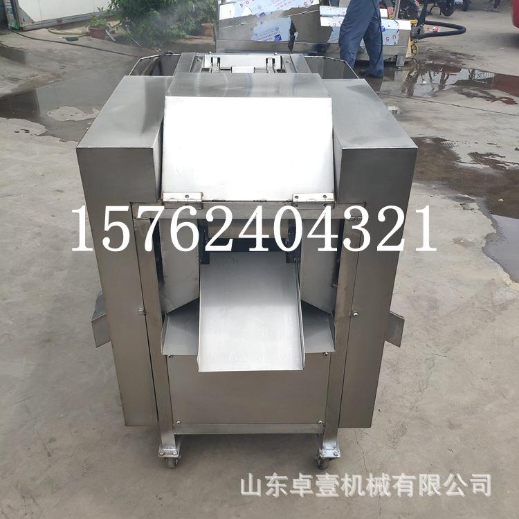 全自动鸡爪切爪机 不锈钢鸡爪鸭掌切段设备 新款无骨鸡爪切段机
