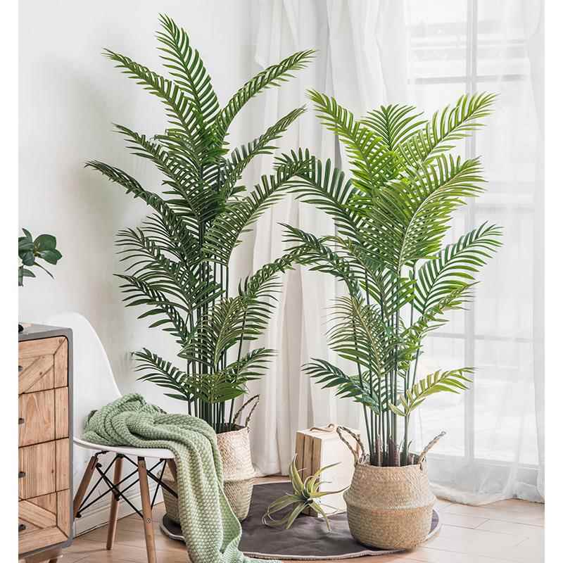仿真03散尾葵现仿真室内厅绿植货造景假树盆花栽摆客件客厅装饰树