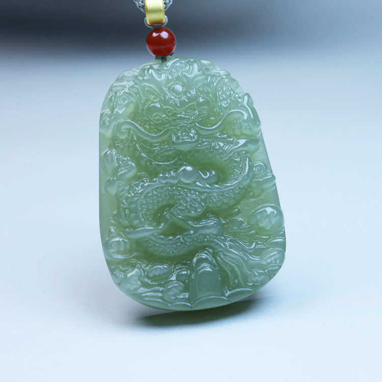 吊饰品龙腾四海吊祥青玉玉器玉佩龙坠坠款玉石和田玉龙牌男女