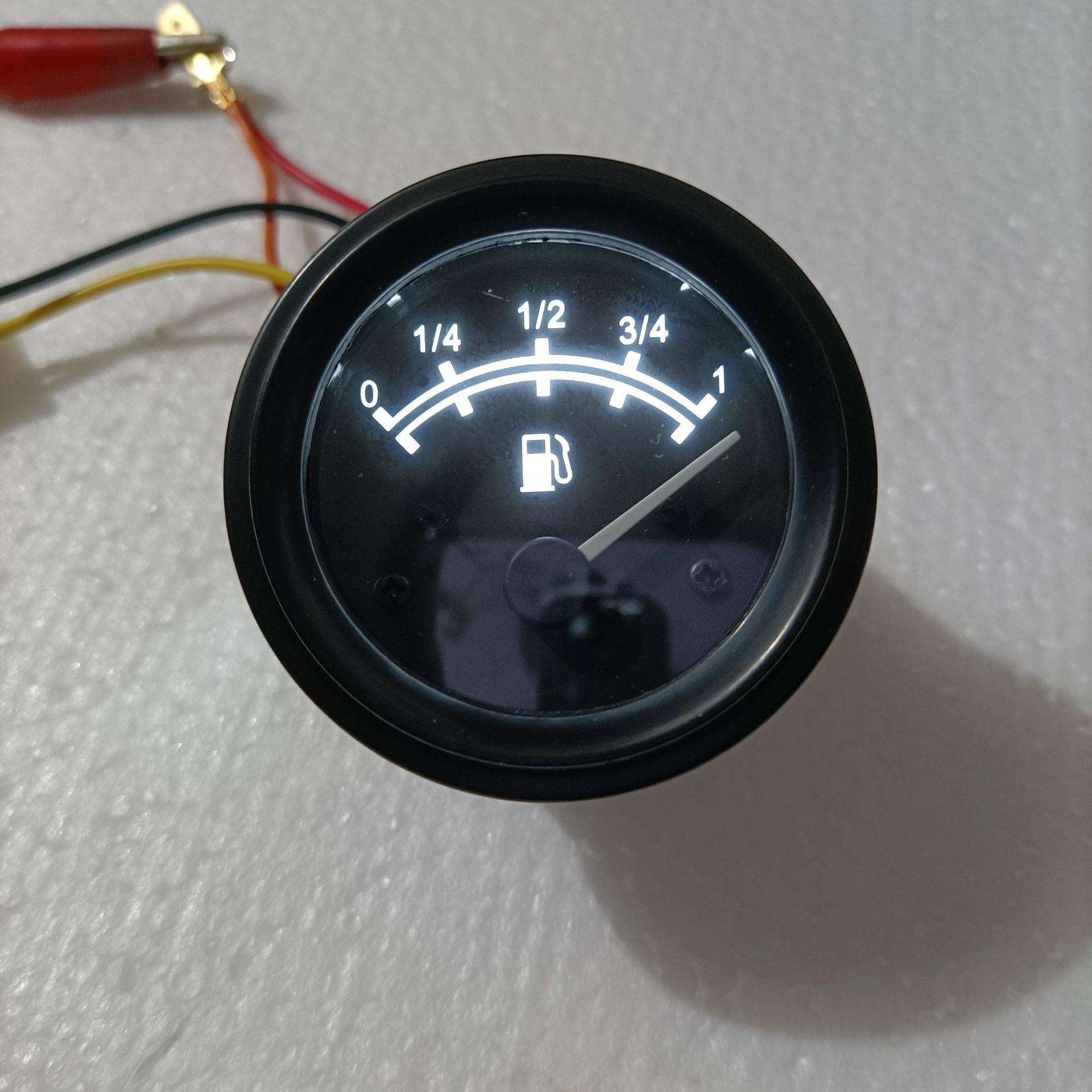 燃油表55mm12v24v指针进步电机汽车游艇工程车船舶燃油油量油位表
