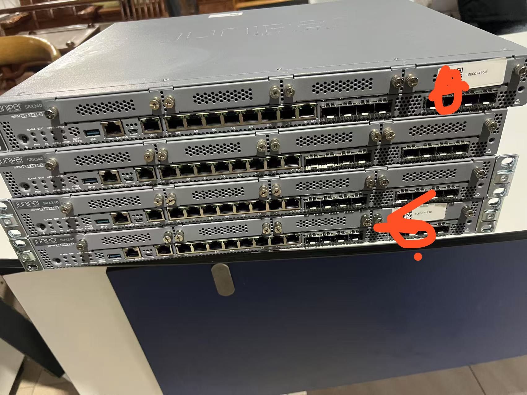 Juniper瞻博 SRX340  8口千兆企业级硬件VPN