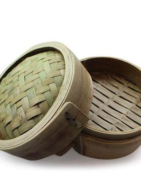 纯加手工全青皮无胶小水竹制蒸笼包深竹笼屉竹蒸笼屉ZJS家用蒸笼