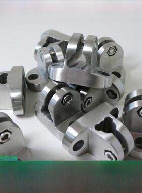 HS0004不锈钢t字夹头T型夹蝶形固定底座十字夹扣转接连接配件组合