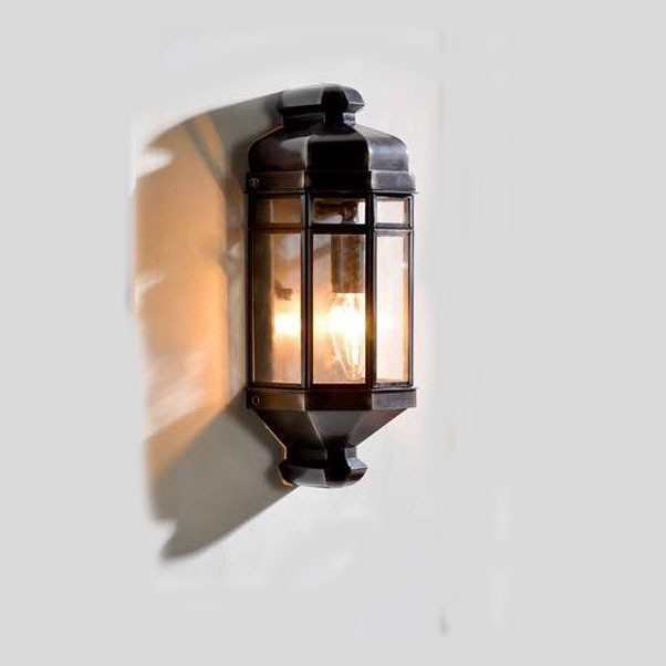 玻璃别墅美式全欧式灯户外阳台大门楼梯铜外墙防水壁灯酒店焊锡