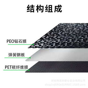 竹子h2d打印机双面PEI纹理3d打印面板磁性弹簧钢板光面贴膜配件