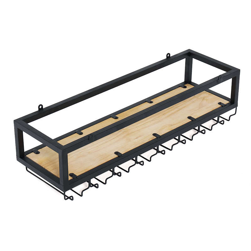 工业风酒吧悬挂酒架铁艺红酒架倒挂式酒杯架吧台吊架吊顶置物架