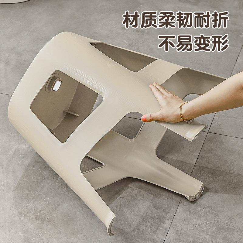 家佐致(收用塑料凳子放可叠餐凳简约网红时尚创凳意方凳特板厚凳
