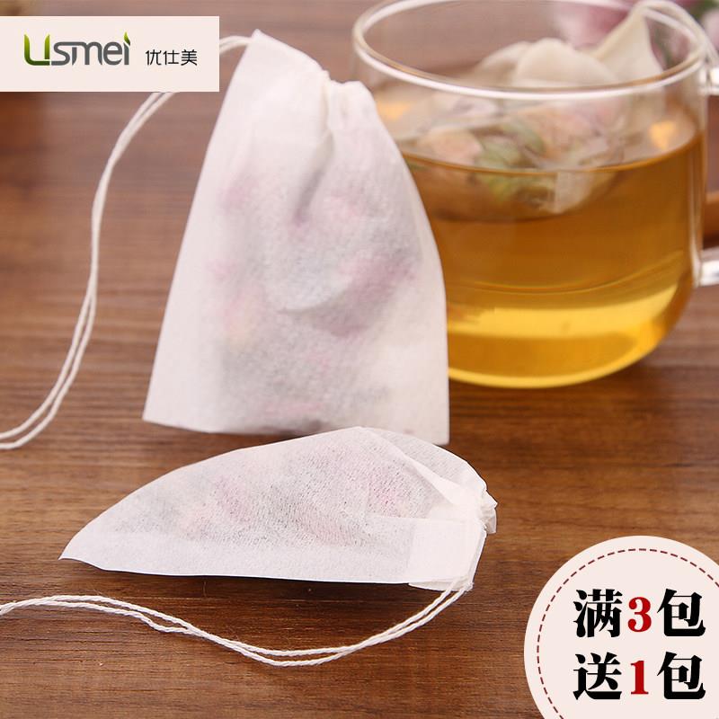 100个滤纸茶包茶袋过滤袋卤煮包小泡茶叶袋一次性滤纸袋茶包袋