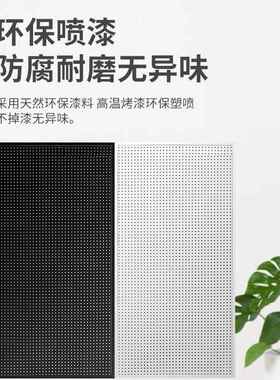 磁吸式洞SNG洞板置物货可架宿架墙上舍五金工具挂墙板铁艺冲孔板