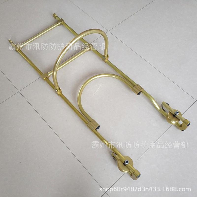 防触电自锁式单线飞车 自锁式铝合金软梯头飞 线路检修软绳梯