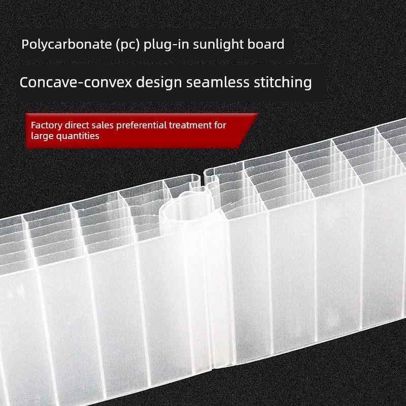 聚碳酸酯PC插接板30/40/50mm乳白透明晶亮橙色幕墙门头隔断阳光板,基础建材,PC耐力板/阳光板,淘宝优惠券,粉丝福利购,淘宝优惠卷