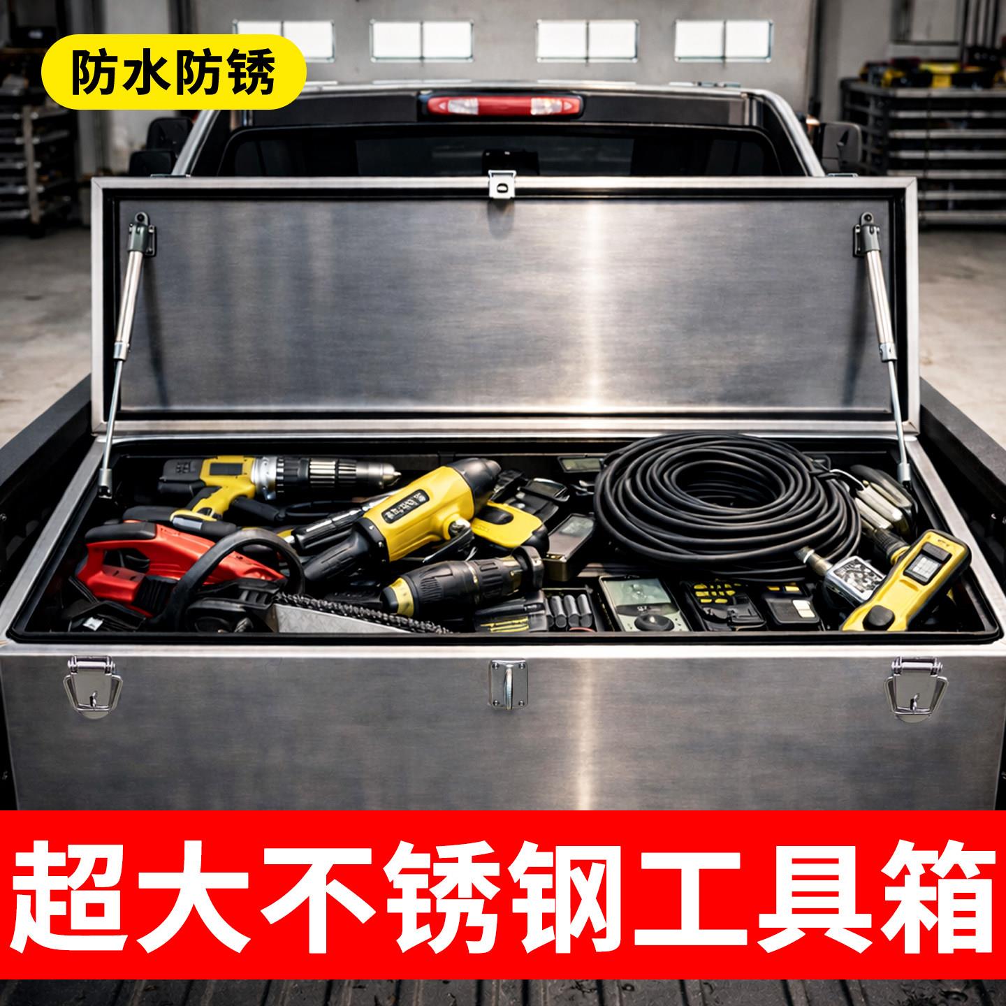 超大不锈钢工具箱防水防锈大容量五金收纳箱工业级多功能可定制
