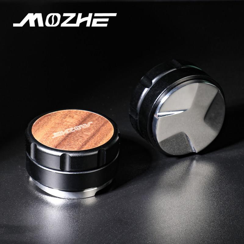 MOZHE 咖啡布粉器可调节高度304不锈钢螺纹压粉器布粉锤51/58配件