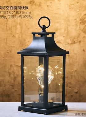 正品美式创意小夜怀旧复件客灯厅装饰品古艺术摆卧室简约餐厅桌面