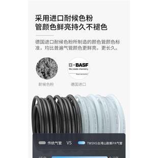 1.5MM PA12尼龙管黑白色耐酸碱高压高温气管16MM油管PA6