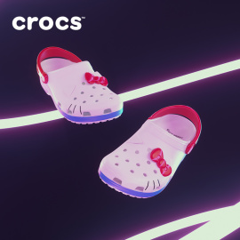 crocs卡骆驰经典，hellokitty洞洞鞋户外包头拖鞋女鞋凉鞋209438