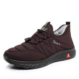 暖爹鞋 正品 冬季 男式 防滑软年底男靴中老里绒老厚靴 北棉京棉鞋