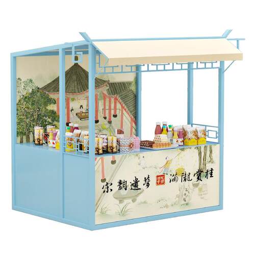 集市夜市摆摊架可移动推车商业街广场促销棚活动架铁艺户外展示架