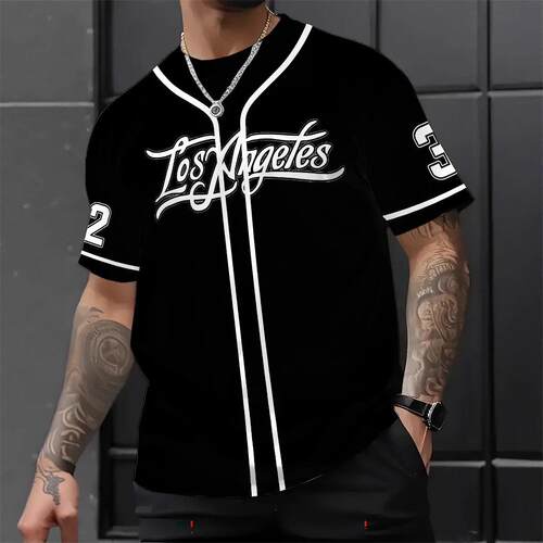Regular Fit Letter Print Contrast Binding V Neck Sleep Tee