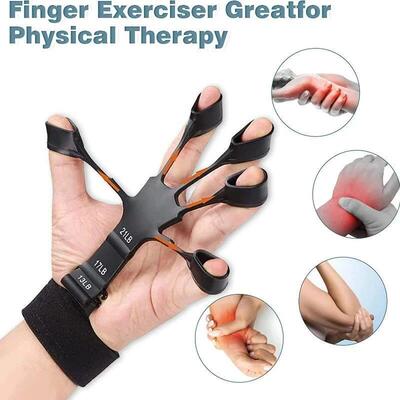 Silicone Finger Trainer Wrist Srength Exercise Hand Grip Exp
