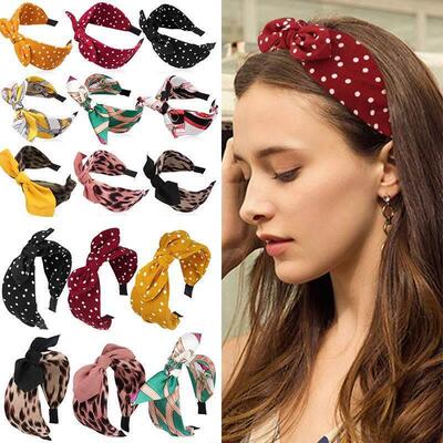 Fashion Women Big Bow Headband Hair Hoop Bands Girls Bowknot