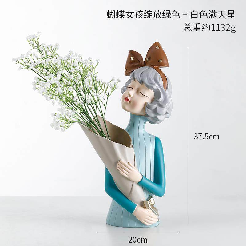 正品花摆件客厅插花in风轻奢瓶干燥花现北欧网红餐桌创意小装饰s