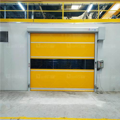 AV小YJA门车联动开启防尘快速卷帘 出G入通门禁刷卡保道湿隔音高