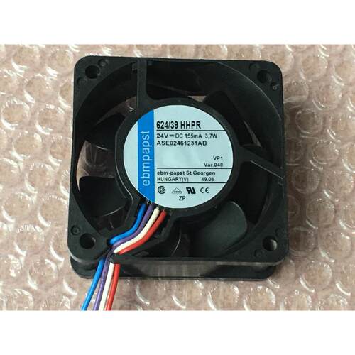 全新原装ebmpapst 624/39HHPR 24V 155mA 3.7W 6cm 4线变频器风扇