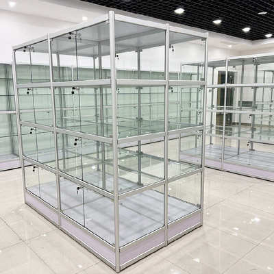 实验用品柜化验室化学用品安全柜铝合金透明钢化玻璃展示柜器皿柜