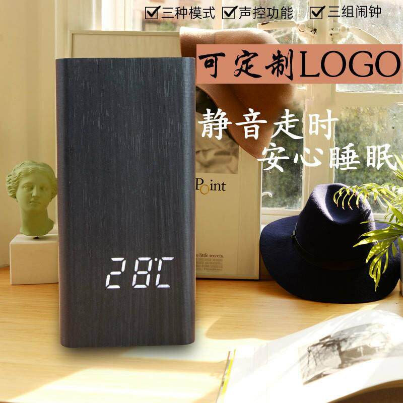跨境外贸笔筒学生办公用品电子闹钟LED时钟床头小闹钟笔筒电子钟