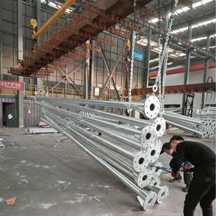 道路交通标志杆加筋法兰底座热镀锌标杆单柱悬臂式门架式标杆厂家