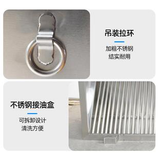 用加厚不锈钢油VOM烟罩风机餐食厅饭店堂厨房烟罩强排力吸抽油烟