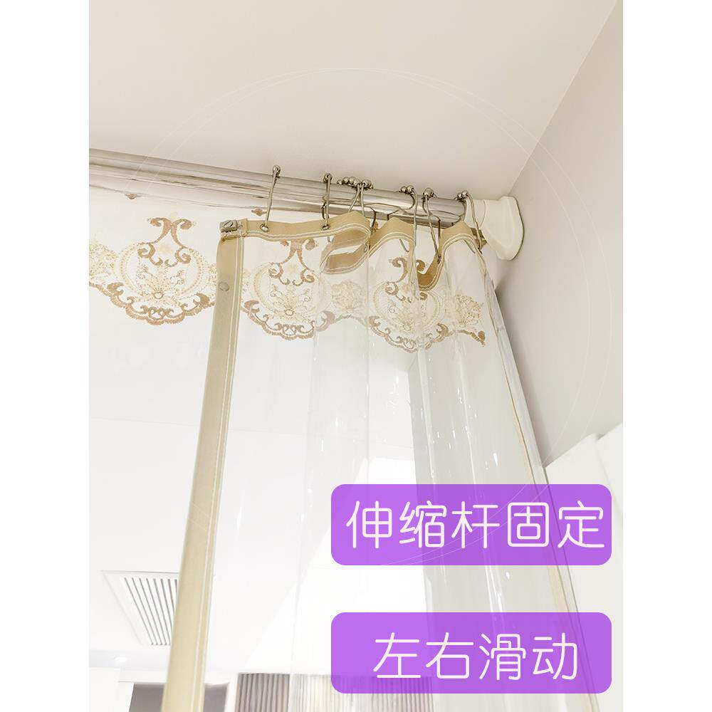 伸缩杆门帘免打孔帘子家用挂帘隔断窗磁性空调门帘防冷气隔热