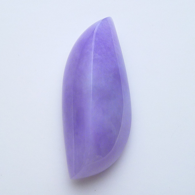 缅甸翡翠正品天然老坑紫罗兰春粉紫随形戒面镶嵌件吊坠8.22g