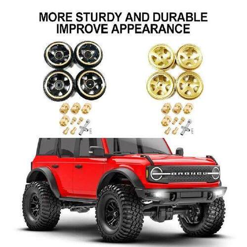 RCGOFOLLOW Brass Shock-proof Metal Wheel Rims Rc Metal