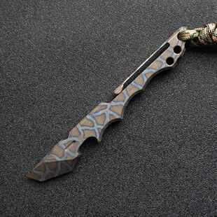 正品钛合功金露营多能撬棍户外瓶生存防身酷棍 EDC便工具携撬棒开