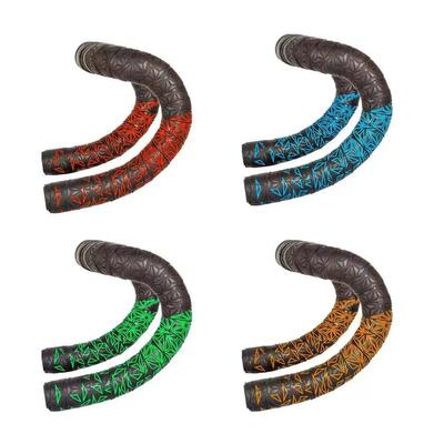 Chrysanthemum pattern Road Bike Bar Tape Gradient Color Hand