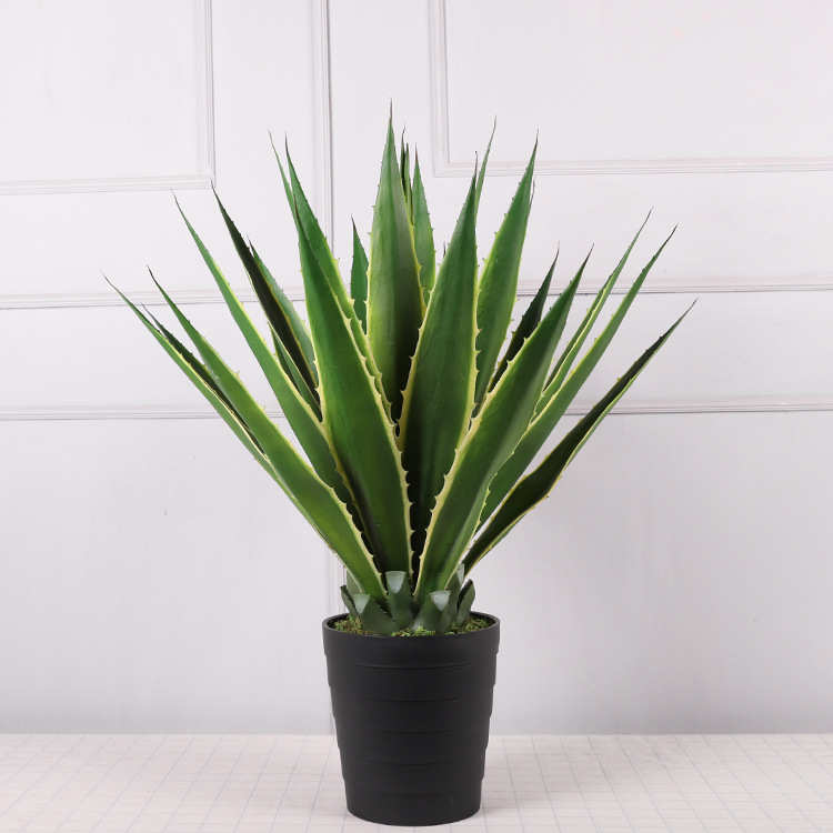 绿家居批发绿植龙舌兰假装饰龙舌兰盆栽植物植客厅仿真仿真北欧pu