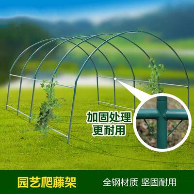 楼顶阳台爬藤支架钢管蔬菜瓜架庭院花园用棚架可选长宽高尺寸