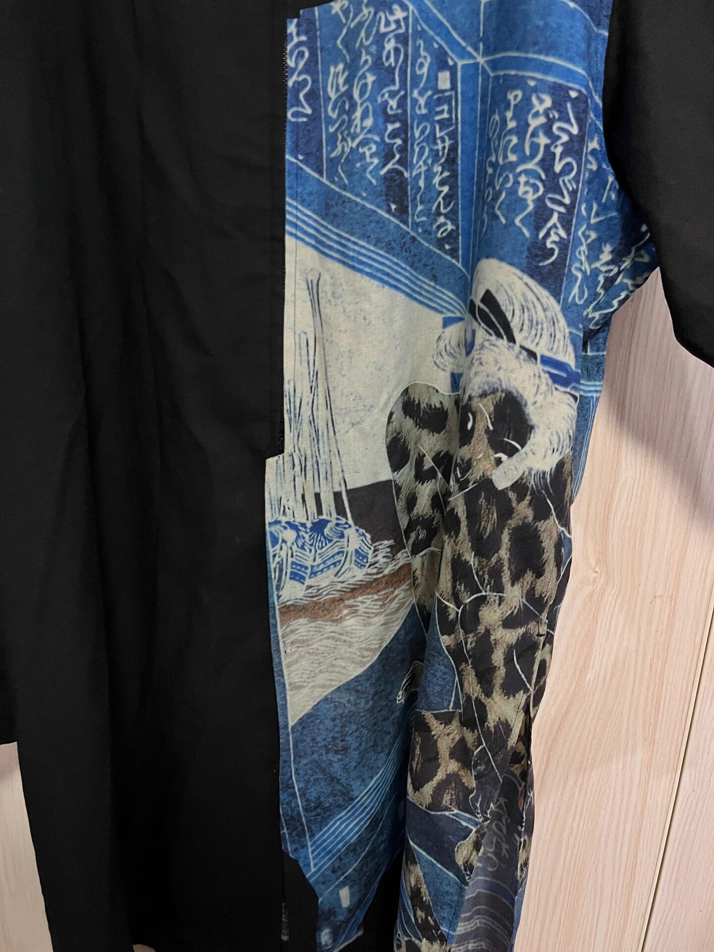 Yohji Yamamoto 19ss Ukiyo-e Print Coat — front