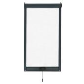 定制铝合金上下拉回卷式 高透网隐形伸缩卷筒防蚊内外开出餐口纱窗