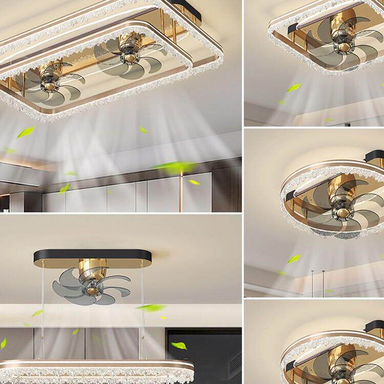 风扇灯2026新款客厅主灯家用一体吊灯现代简约意式创意大气吊扇灯