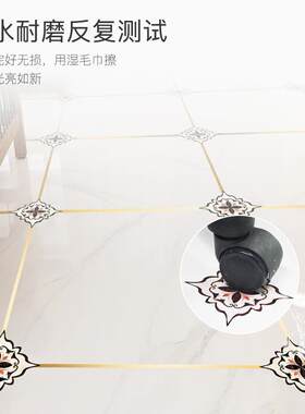 新款直销地板对角贴瓷砖地砖贴纸自粘防水耐磨对角贴客厅卧室装饰