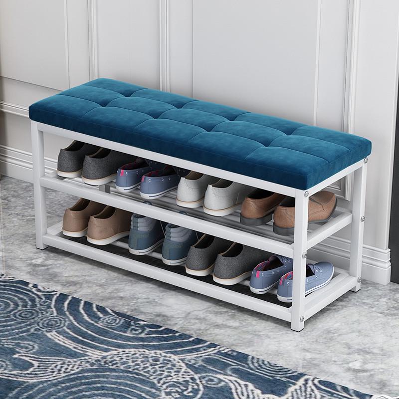 换鞋鞋柜垫家用卧室软一体穿衣帽架挂衣架凳口可坐进门现代包ke3c