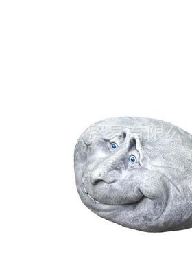 跨境新款 搞怪石头田园摆件 树脂微景观石头摆件装饰品庭院设计