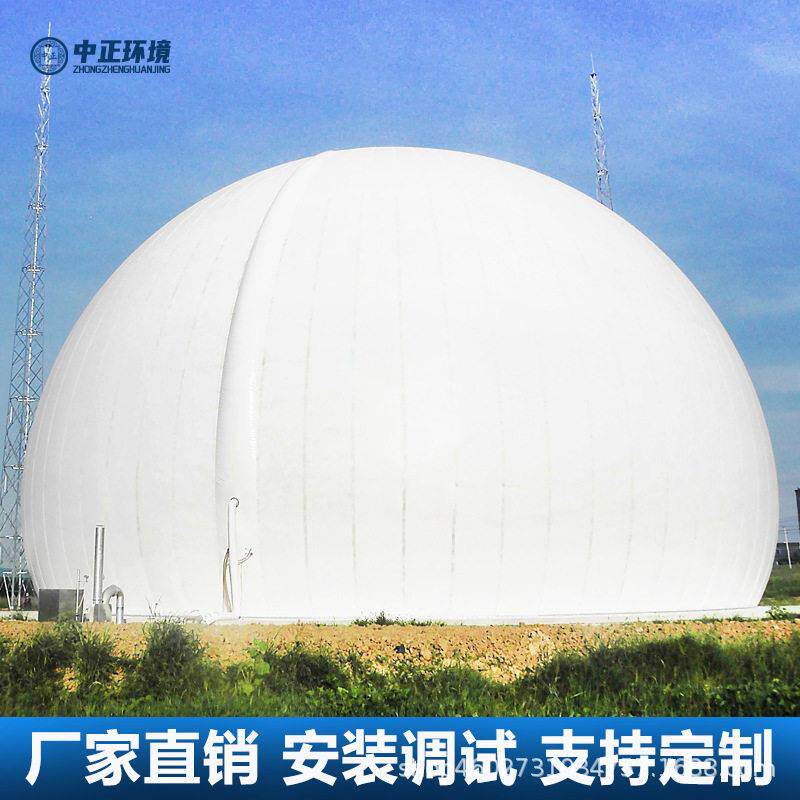 大型养殖场气体日常处理存储沼气球加厚双膜气柜软体沼气池储气柜