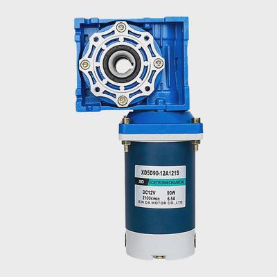 90W调速电机马达12v24v大力矩蜗轮蜗杆减速箱RV40可正反转电动机