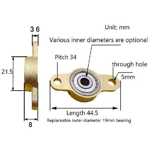 Caliber Zinc Alloy Bearing KFL05 KFL06 KFL07 KFL08 KFL10