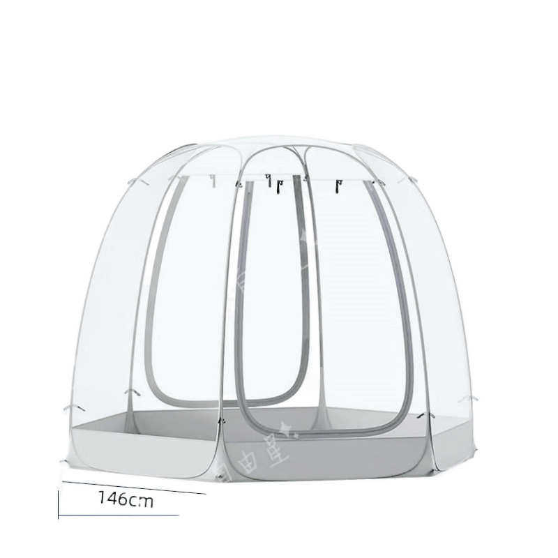 帐篷户外便携式折叠星空帐篷透明夏季网纱加厚防暴雨露营公园野餐