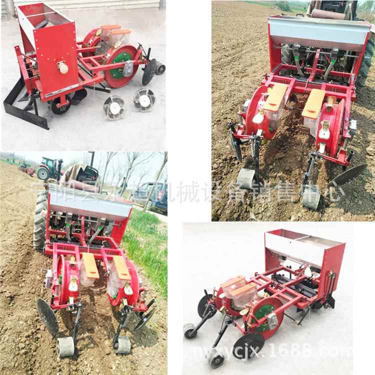 先铺膜后播种 玉米精播机 鸭嘴穴播 铺膜机铺膜播种 膜上种植机